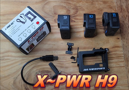 X~PWR H9 All weather External Power Kit for GoPro HERO9 HERO10 HERO11 HERO12