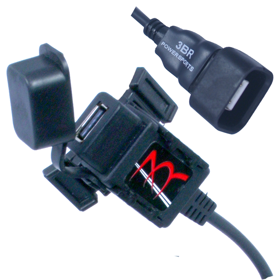 TAPP All-weather USB power port with Universal Mount and TAPP CAPP for Honda CRF450L
