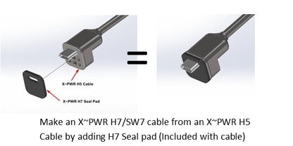 X~PWR H5/H7 Cable 34" Length