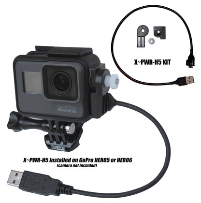 X~PWR H5 All-weather External Power Kit for GoPro HERO5 HERO6 & HERO7 Cameras